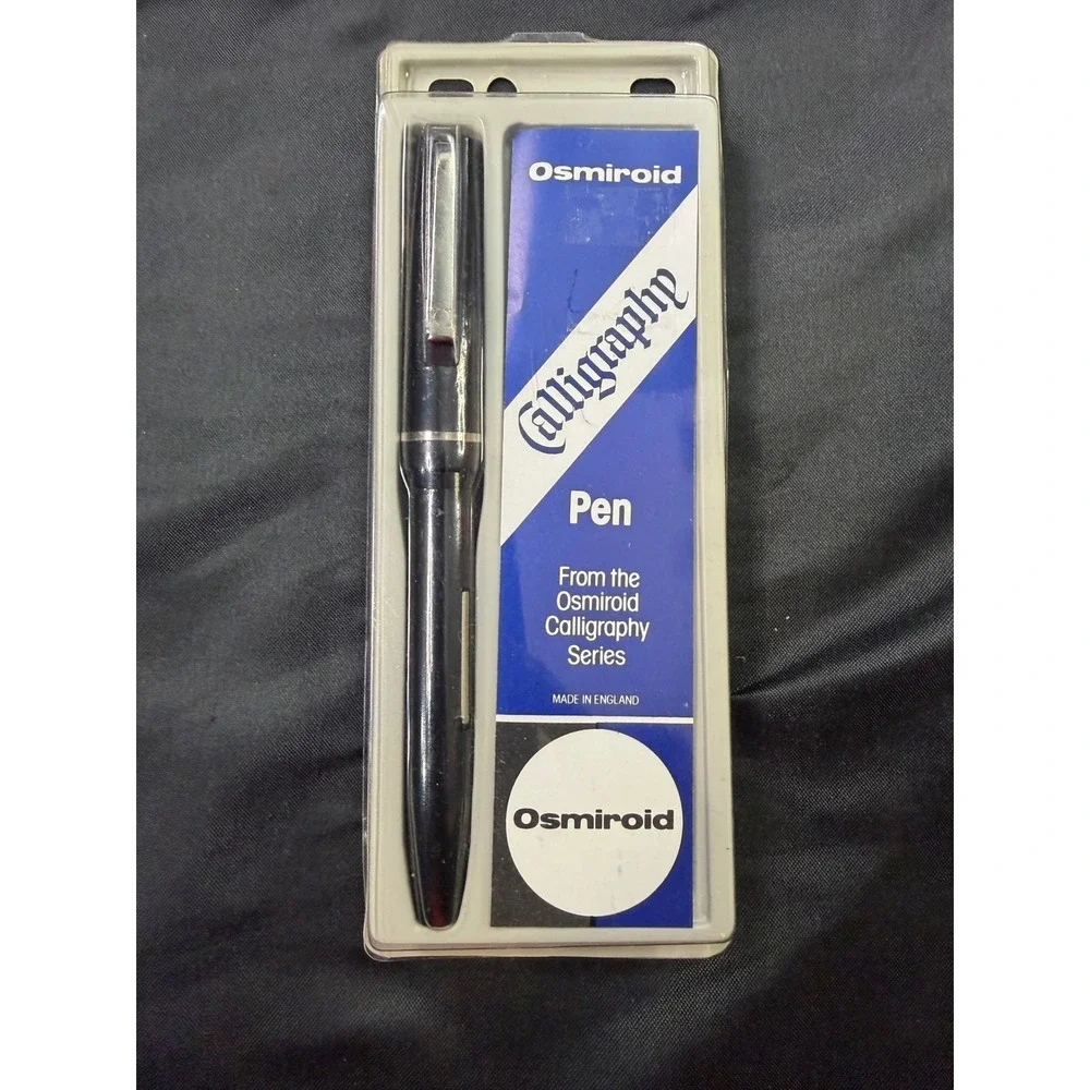 Osmiroid Calligraphy Series Fountain Pen Black Made in England Vintage Writing